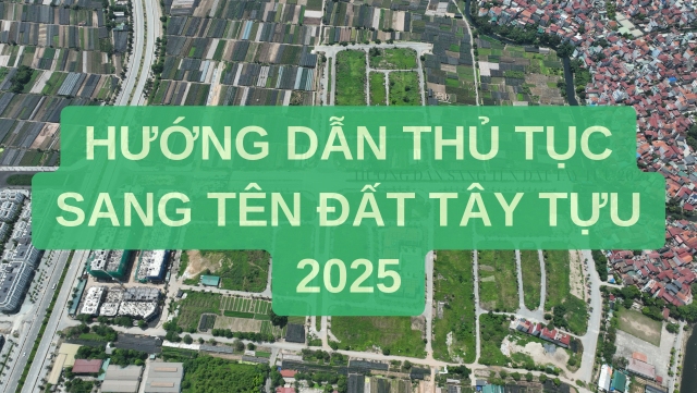 Thủ tục sang tên đất tái định cư tại Tây Tựu